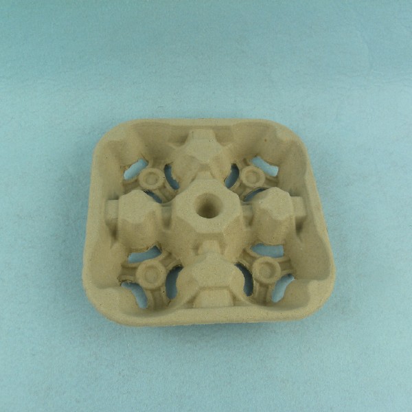 Recycled Thermoform 4 cavity cup tray