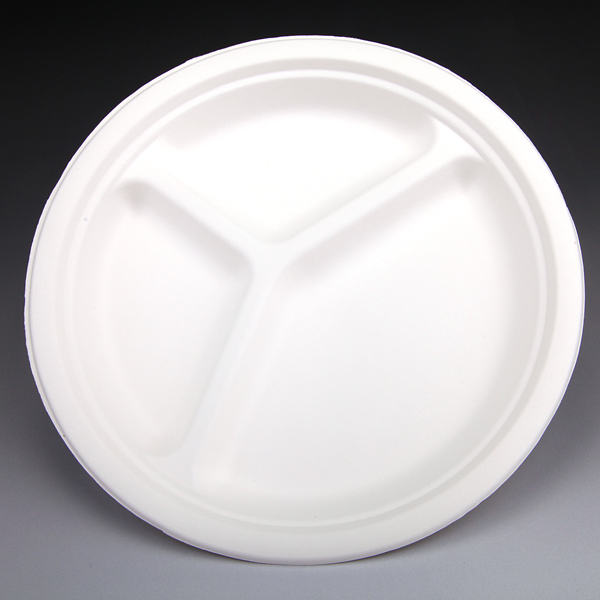 Compostable biodegradable bagasse plate